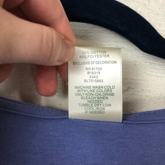 Blair Womens Cat and Yarn Embroidered Shirt Dress Size M Blue Grandmacore Whimsy - Picture 5 of 11